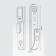 Khóa cửa thông minh Kassler KL-828-F với màn hình nhận diện khuôn mặt Face ID hiện đại