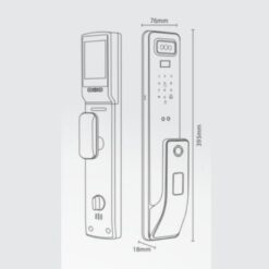 Khóa cửa thông minh Kassler KL-828-F với màn hình nhận diện khuôn mặt Face ID hiện đại