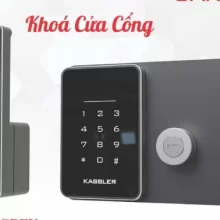 Khóa cổng vân tay 2 chiều Kassler KL-579 CNC Silver Grey Remote + Wifi chính hãng SmartLock MH, chống nước, mở bằng vân tay, mật mã, thẻ từ, app TTLock.