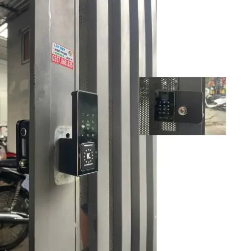 Khóa cổng vân tay 2 chiều Kassler KL-579 CNC Silver Grey Remote + Wifi chống nước ngoài trời, phân phối chính hãng SmartLock MH, bảo hành 2 năm.