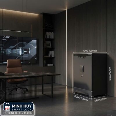 Két sắt Kassler KL-100LS6 vân tay App Wifi lớn, thép Q345 chống khoan, 226kg