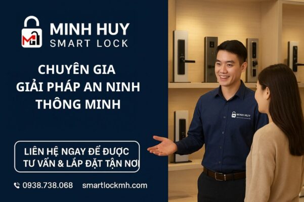 Khóa cửa thông minh Wifi - Minh Huy Smart Lock Khóa điện tử mở từ xa qua WiFi