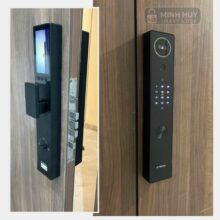 lắp thực tế khoá Bosch FU30 Plus Black Nano – Face ID, App Wifi