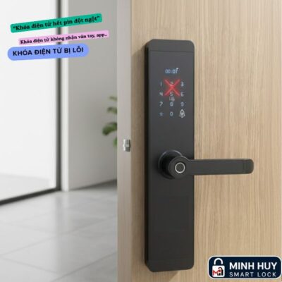 Khóa điện tử bị lỗi không mở được cửa