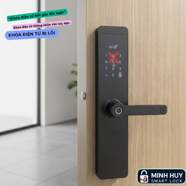 Khóa điện tử bị lỗi không mở được cửa