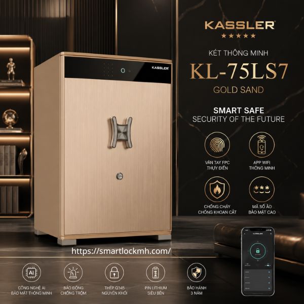 Két Sắt Thông Minh Kassler Serie LS7 Gold: Đủ Kích Thước Cao Cấp
