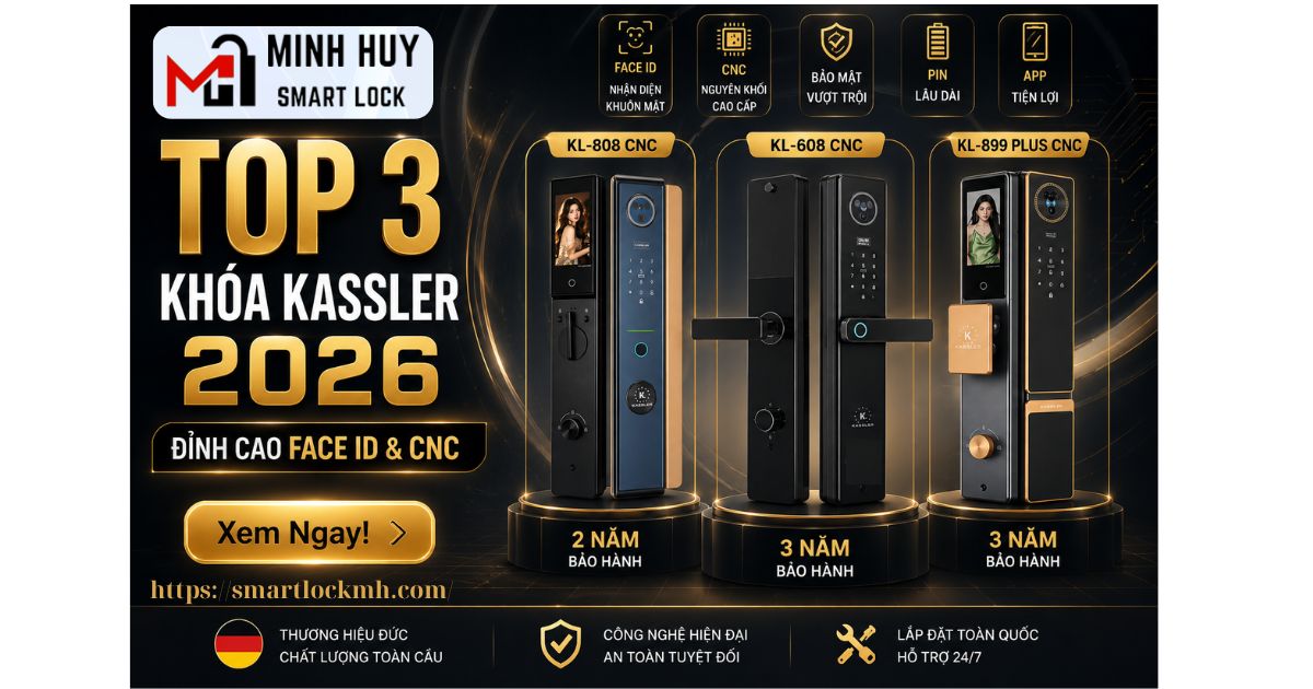 Top 3 Khóa Kassler 2026 Mới Nhất: KL-608, 808 & 899