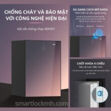 Két sắt Philips SBX501-4C0 là dòng két sắt thông minh chống cháy cao cấp