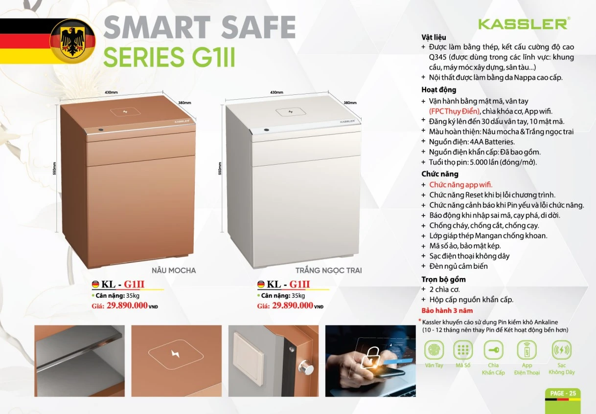 Két sắt Kassler G111 – Nhỏ gọn, tiện dụng